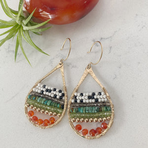 Justicia Artisan Jewelry Cleopatra Earrings from the Goddess Collection