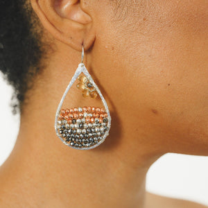 Custom healing Demeter Goddess Earrings from Justicia Jewelry
