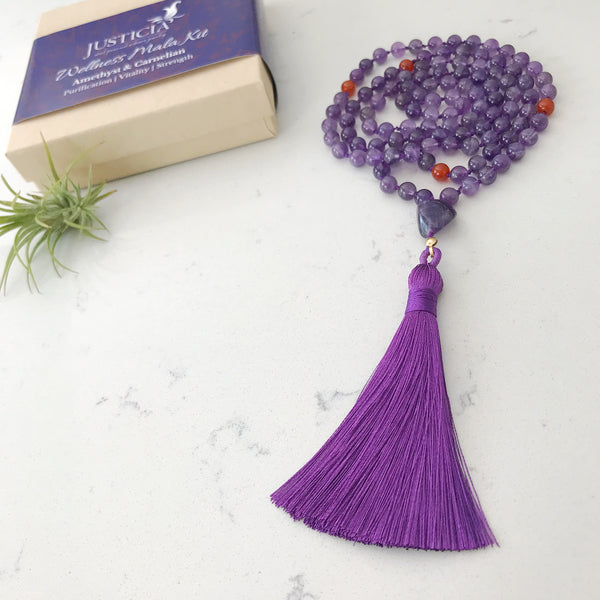 Wellness DIY mala necklace kit from Justicia Jewelry