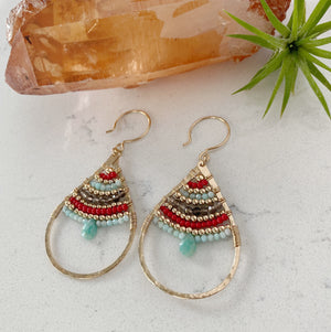 Custom healing Elips Goddess Earrings from Justicia Jewelry 