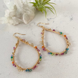 Secret Garden Rainbow Earrings by Justicia Artisan Jewelry