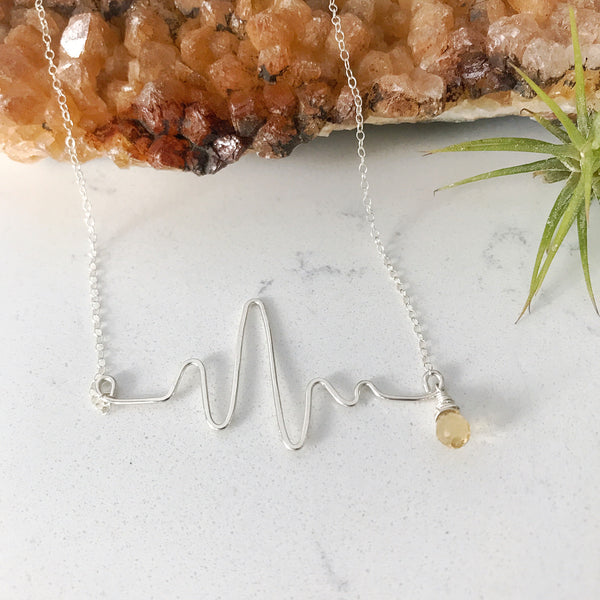 In a hot sale heartbeat necklace