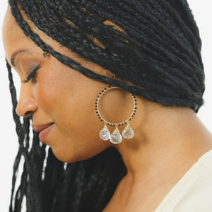Custom healing soiree party earrings from Justicia Jewelry